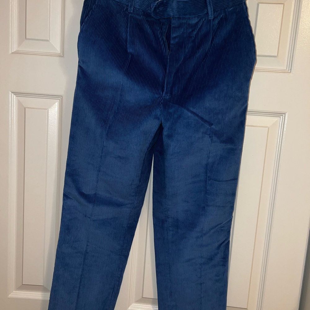 Men's Blue Corduroy Pants